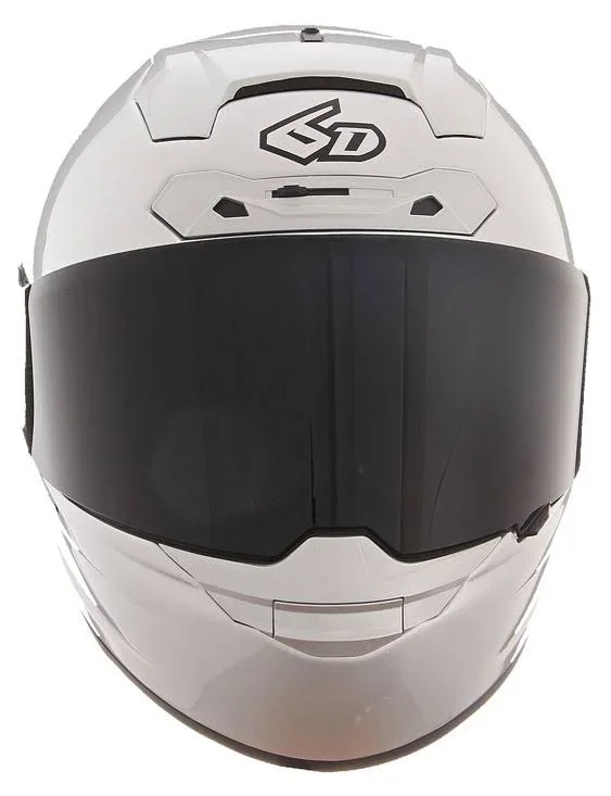 6D ATS-1R Solid Gloss Silver Helmet - Size: Xs