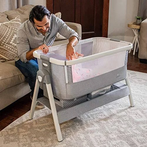 Bed Side Crib for Baby - Sleeper Bassinet Includes Travel Case - Mattress, Sheet, and Urine Pad - Keep Newborn Babies Close When