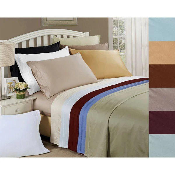 Impressions Egyptian Cotton Solid Sheet Set, Taupe
