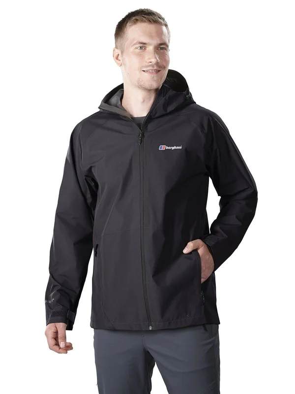 Berghaus Paclite 2.0 Jacket Black, Mens Gore-Tex Casual Jacket (Size XS - Color Black - Black)