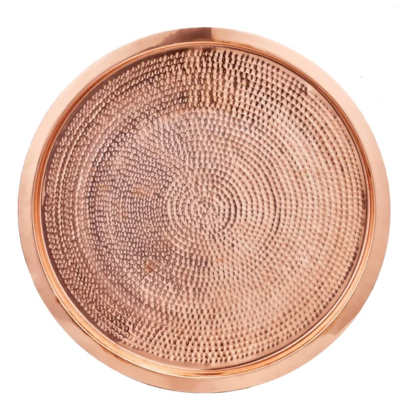 Old Dutch Stone Hammered Copper Round Tray