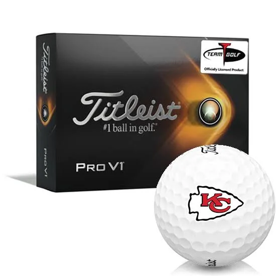 Titleist 2021 Pro V1 Kansas City Chiefs Golf Balls