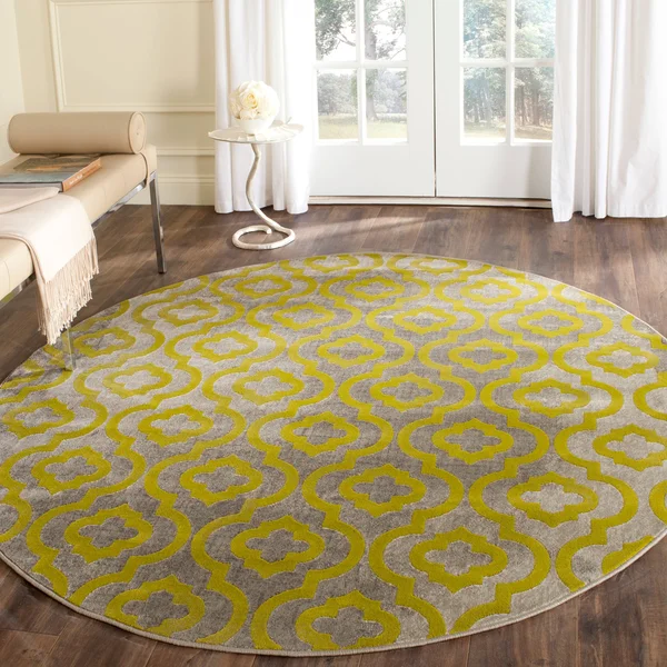 Safavieh Porcello PRL7734E 6&7x22 x 6&7x22 Square Grey - Ivory Area Rug