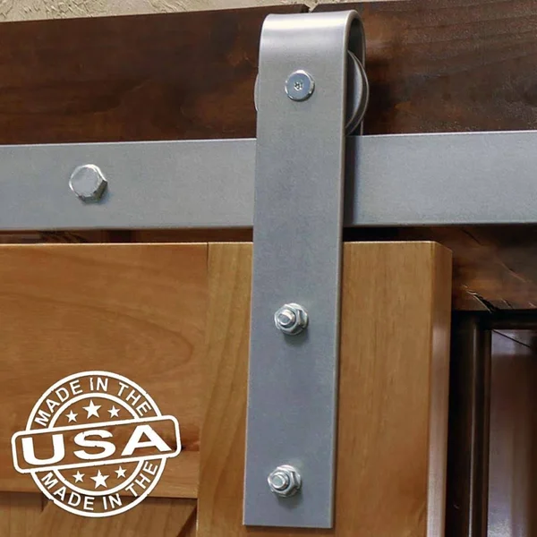 Premium J-Top Mount Roller Hanger w/ Bolts for Barn Door (Arch Bronze)