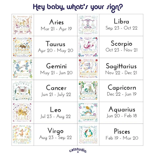 Taurus Astrology Hand-Embroidered Pillow