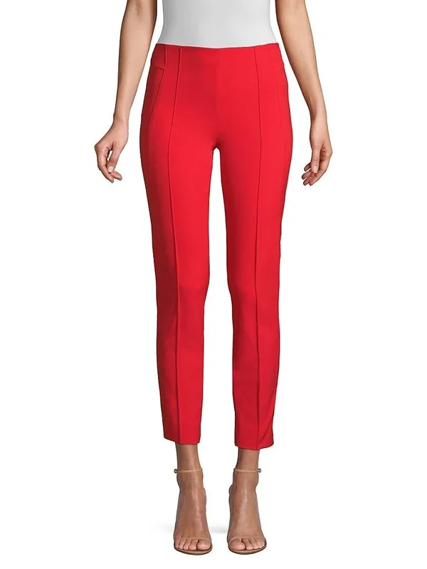 Escada Hepburn Techno Ankle-Zip Pants, Black, Women's, 8
