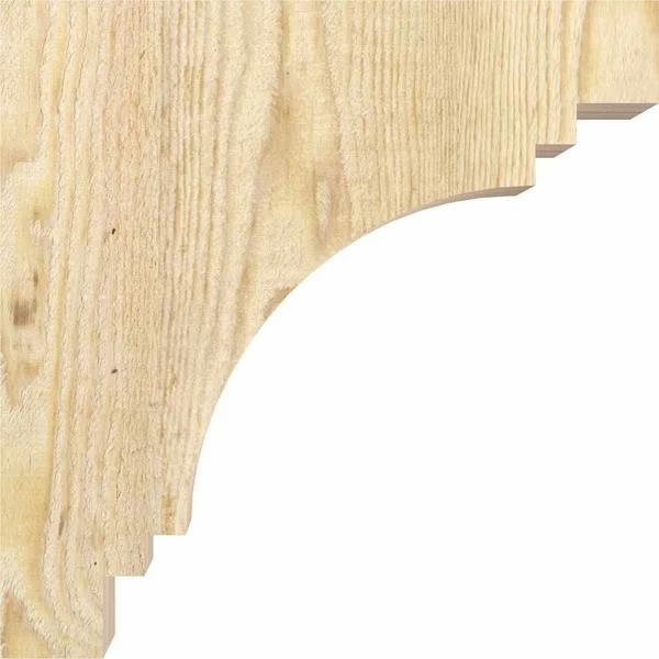 Ekena Millwork COR06X08X16PEC00RDF 6x22W x 8x22D x 16x22H Pescadero Rough Sawn Corbel - Douglas Fir