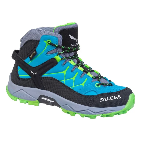 Salewa Alp Trainer Mid GORE-TEX Boots Blue Green Black Kids - 35