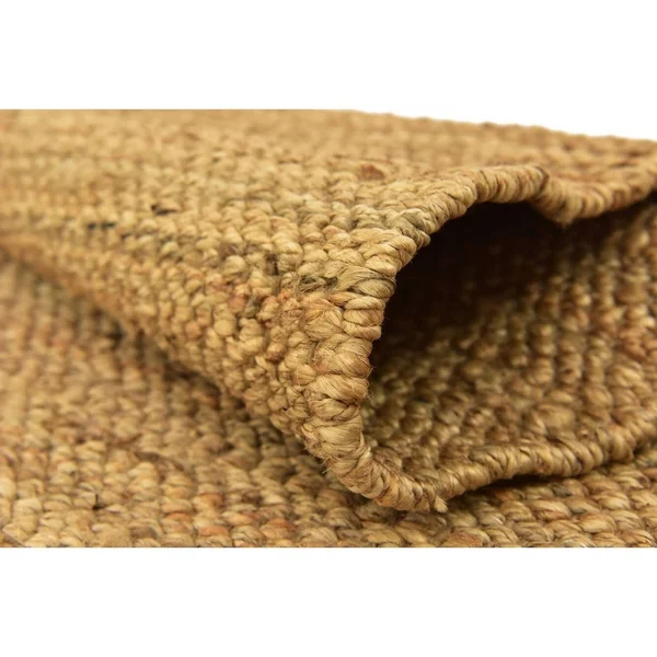 Unique Loom Chunky Jute Area Rug (9& x 12& - Natural)