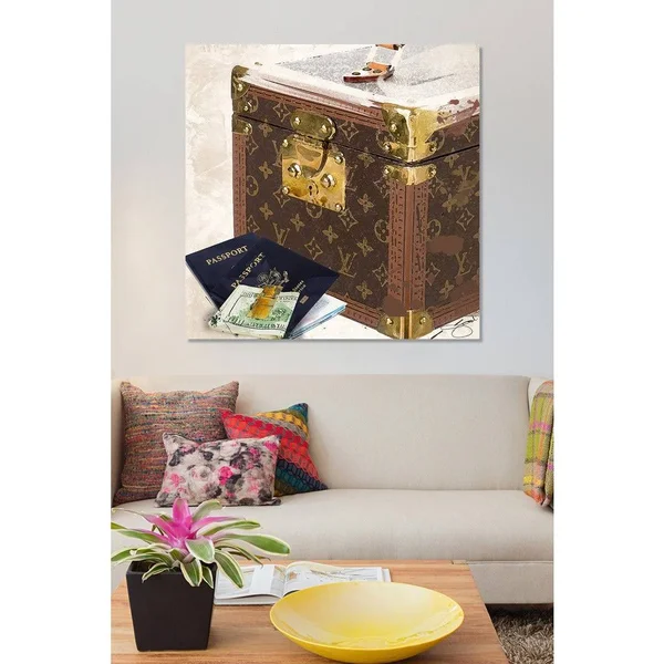 by Jodi Let&s Go Giclee Stretched Canvas Wall Art - 30 Inches x 30 Inches x 1.5 Inches