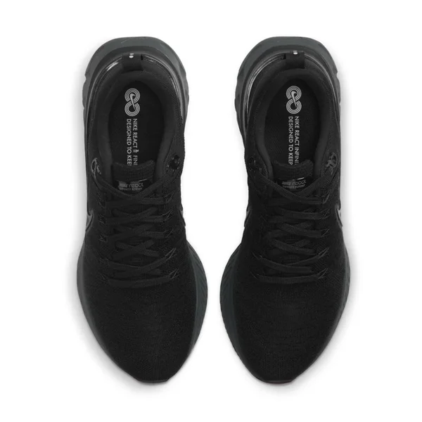Nike React Infinity Run Flyknit 2 Men's Running Shoes in Black, Size: 15, CT2357-003