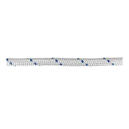 Extreme Max 3006.2544 White w/Blue Tracer 3/4x22 x 300& BoatTector Double Braid Nylon Anchor Line with Thimble
