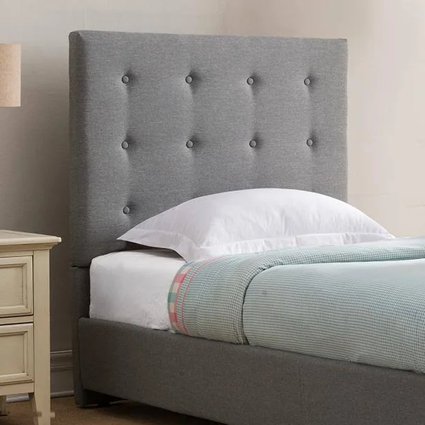 Glenwillow Home Sebright Upholstered Headboard in Grey - Twin Size