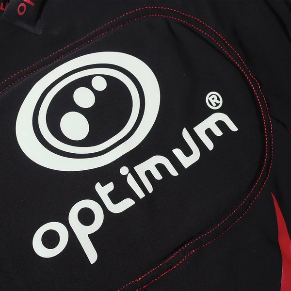 Optimum 5 Pad Tribal Junior Shoulder Pads - Red/Black