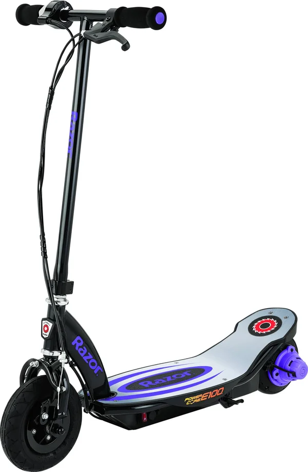 Razor Power Core E100 Electric Scooter with Aluminum Deck - Blue