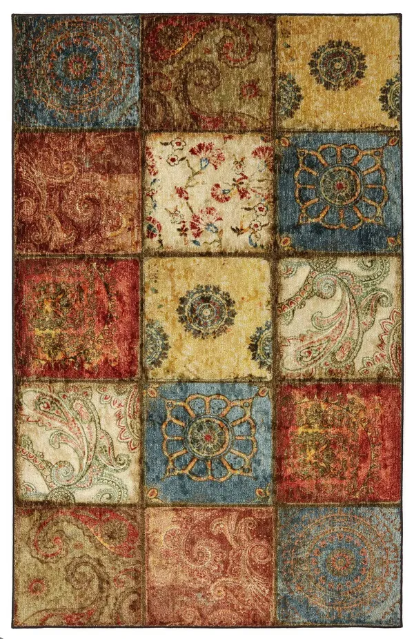 Mohawk Home Free Flow Artifact Panel Printed Rug 8x10 Multi