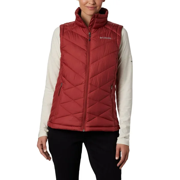 Columbia Heavenly Vest Xs - Dusty Crimson