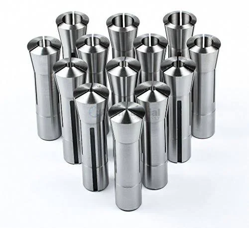 13 PC R8 Collet Set 1/8x22 to 7/8x22 for Bridgeport with R8 Collet Rack - 15 Slot