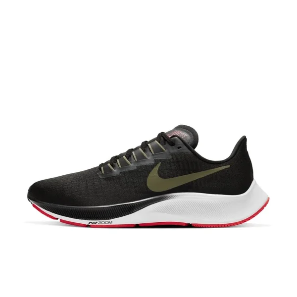 Nike Air Zoom Pegasus 37 Black/Olive Men's Running Shoes - Size: 7.5