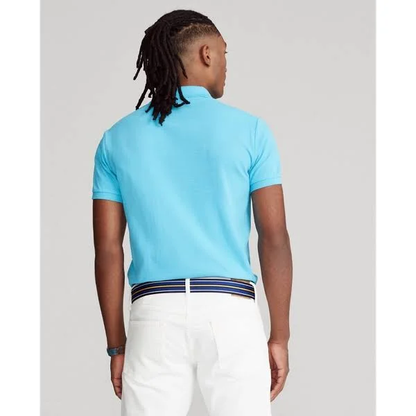 Big & Tall Polo Ralph Lauren Mesh Polo Shirt - Lindsay Blue - Size 3X, Men's