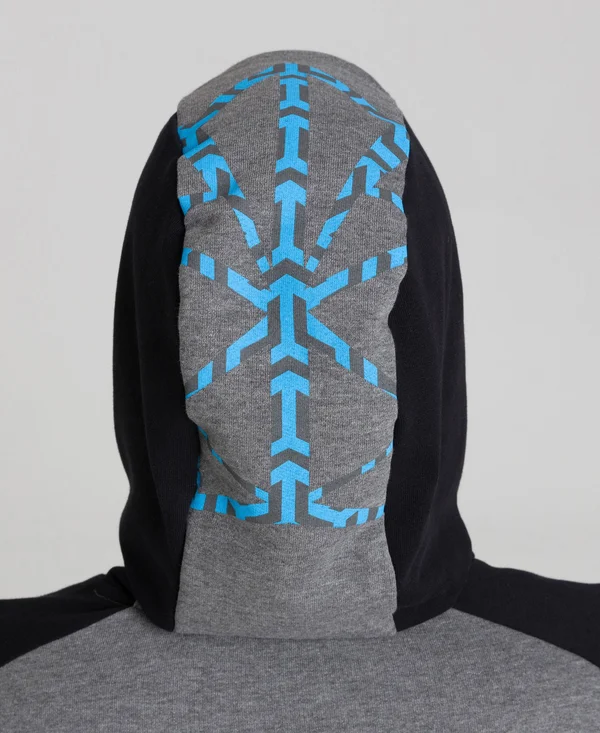 Arena Unisex Bishamon Hoodie - Dark Grey Melange/ Black - Pro Swimwear