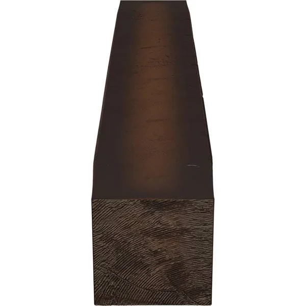 Ekena Millwork MANUKP08X08X60ZM 8x22H x 8x22D x 60x22W Knotty Pine Faux Wood Fireplace Mantel - Premium Mahogany