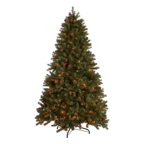 Christopher Knight Home 7.5-ft Mixed Spruce Pre-Lit or Unlit Artificial Christmas Tree by, Clear