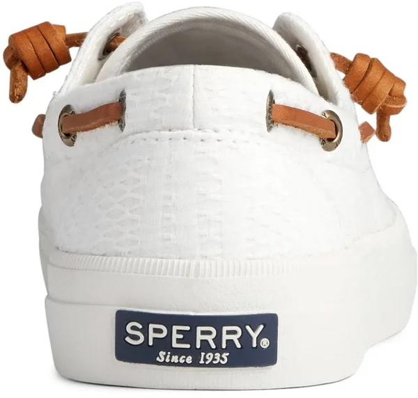Sperry Top-Sider Crest Boat Smocked Hemp 11 Women's White