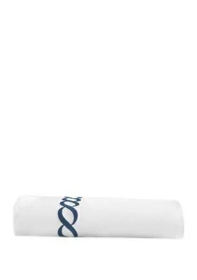 Kassatex Catena Flat Sheet - Navy