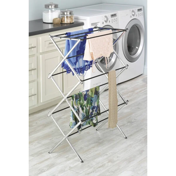 Whitmor Folding Clothes Drying Rack - Chrome
