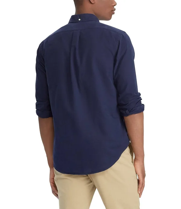 Polo Ralph Lauren Men's Classic Fit Garment-Dyed Oxford Shirt - French Turquoise