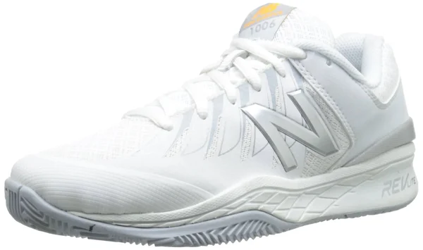 New Balance WC1006v1 Women's Tennis Shoes White/Silver : 6 2A - Narrow