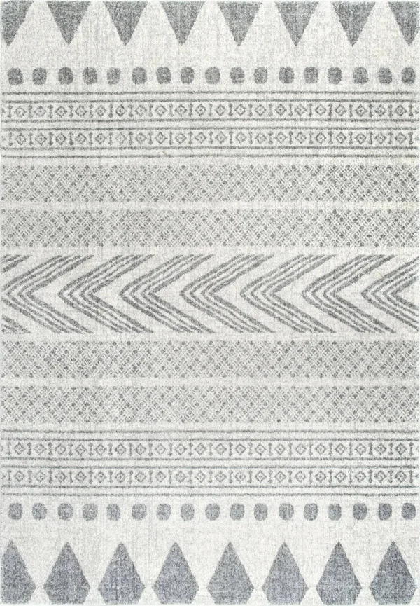 nuLOOM Shaina Tribal Area Rug, 6& 7x22 x 9&, Grey