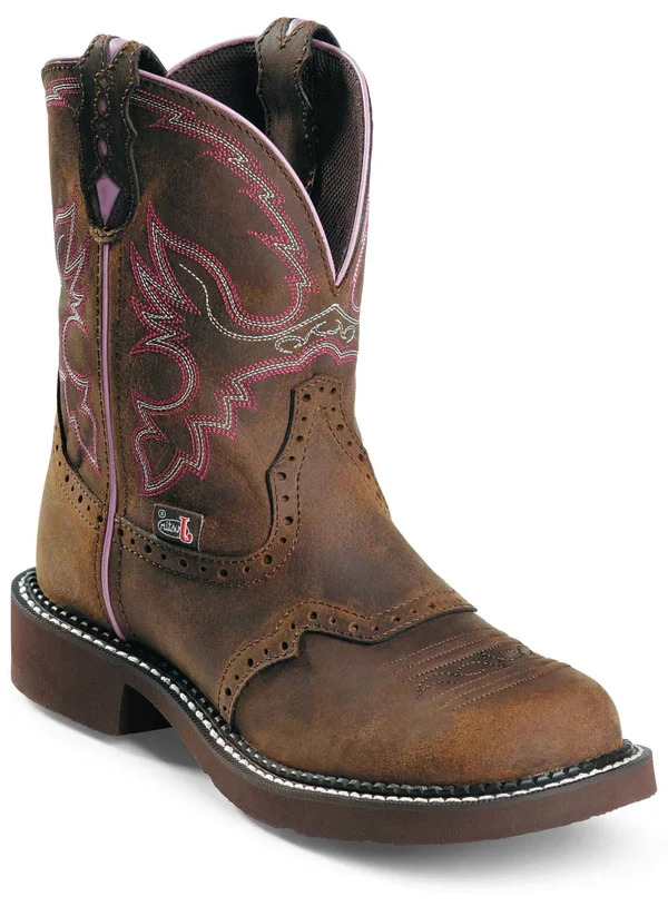 Justin Women's Gypsy Wanette Steel Toe Work Boots, Brown