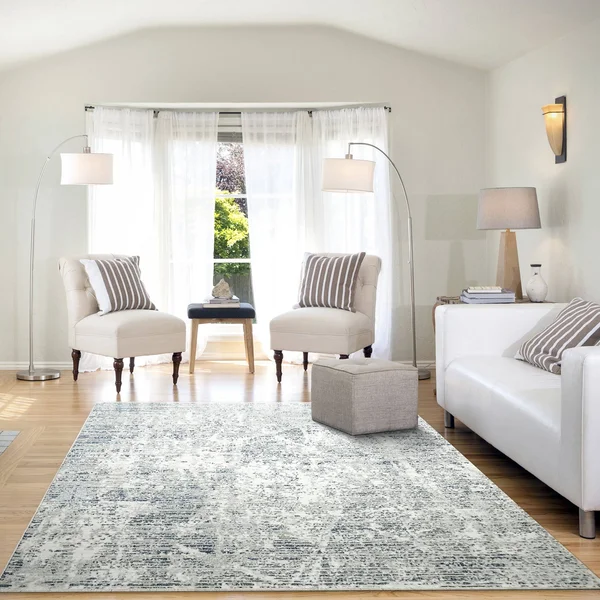 Dynamic Alea 1807 850 Taupe Blue Rug - 5 ft 3 in x 7 ft 7 in