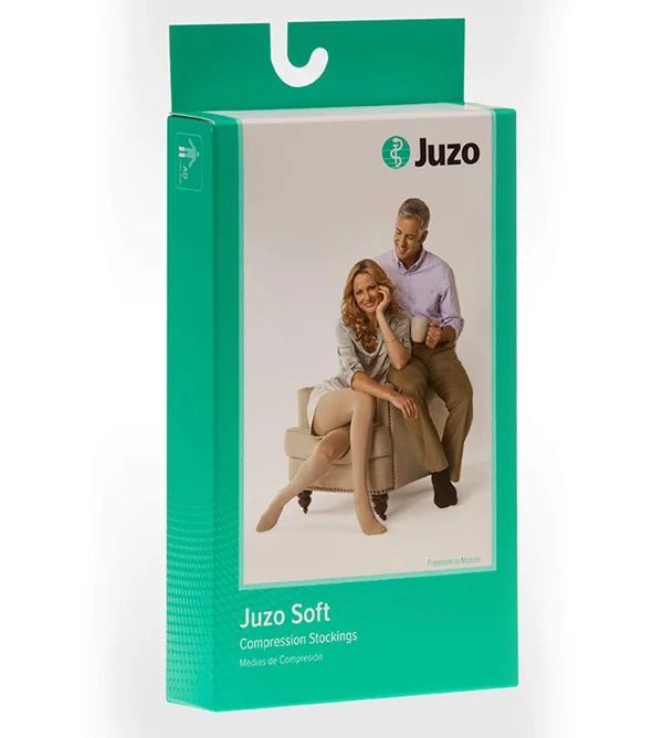Juzo Soft 20-30 mmHg Pantyhose, IV, Regular, Black