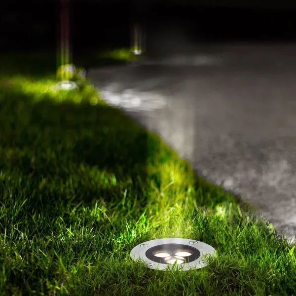 VONN Lighting VOI19018SS 12V LED Outdoor Ground Light in Stainless Steel, Contemporary & Modern, Bellacor