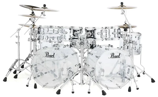 Pearl Crystal Beat 12 inchx8 inch Tom, Clear