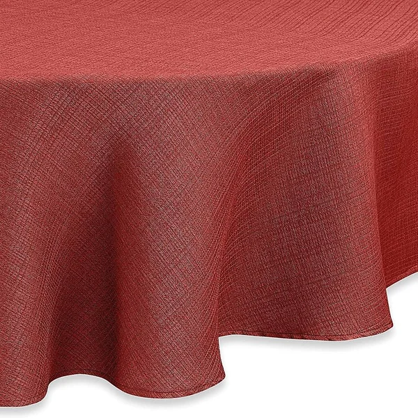 Noritake Colorwave 90x22 Round Tablecloth in Raspberry