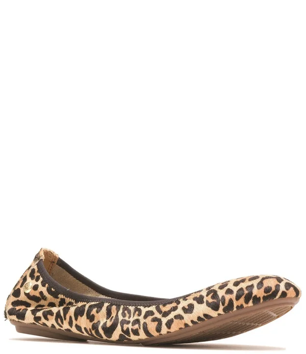 Hush Puppies Women's Chaste Ballet Flat, Size: 9.5, Leopard Calf Hair