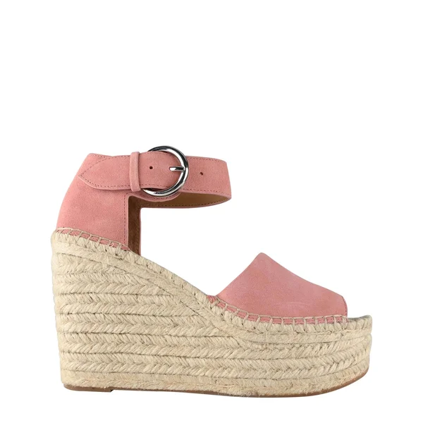Marc Fisher Alida Espadrille Wedge Sandal - Pink Suede - 9