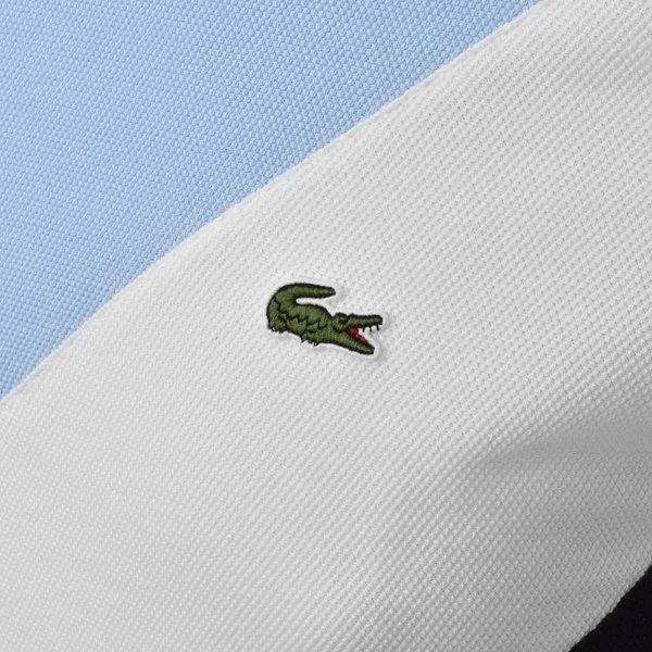 Lacoste Colour Block T Shirt Blue