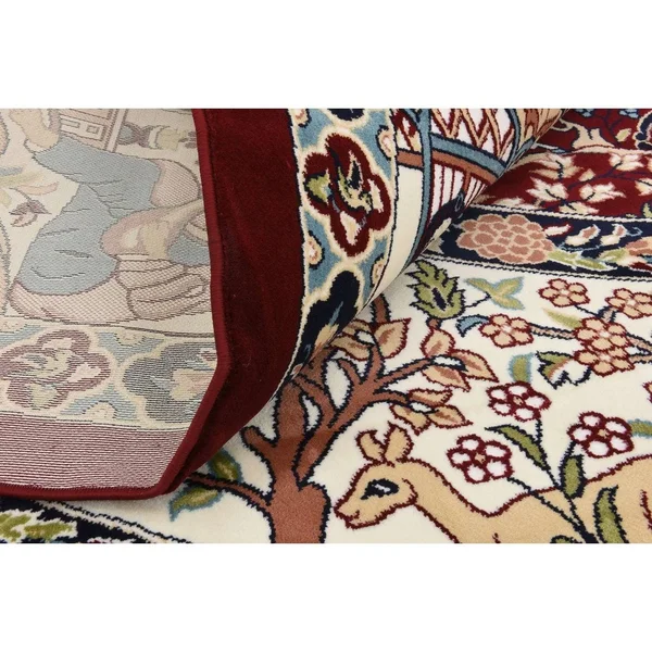 Unique Loom Birmingham Narenj Area Rug - 10& x 10& Round - Burgundy