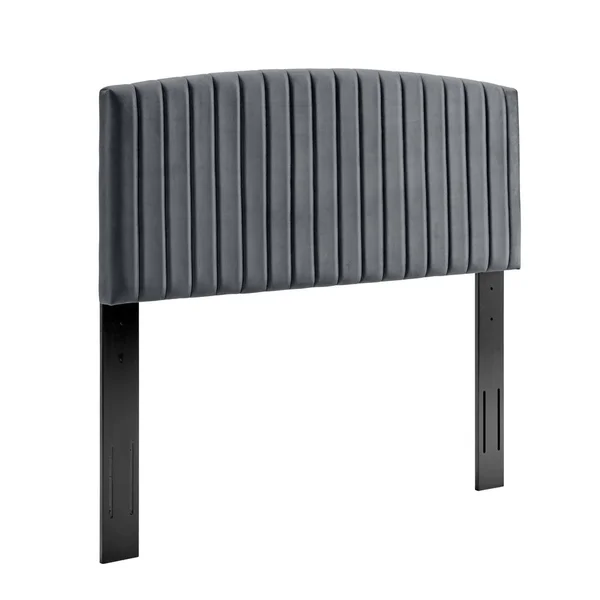 Silver Orchid La Marr Velvet Full - Queen Headboard - Navy