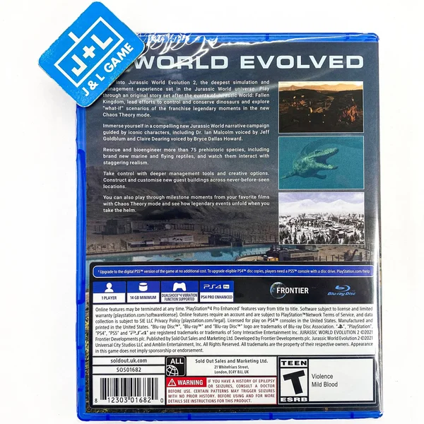Jurassic World Evolution 2 - PlayStation 4