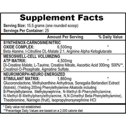 MESOMORPH V3 Non DMAA 388g Cotton Candy - APS Nutrition Tropical Punch