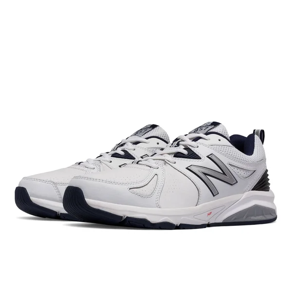 New Balance Men's 857v2 Training Shoes - White/Navy (Size 14)
