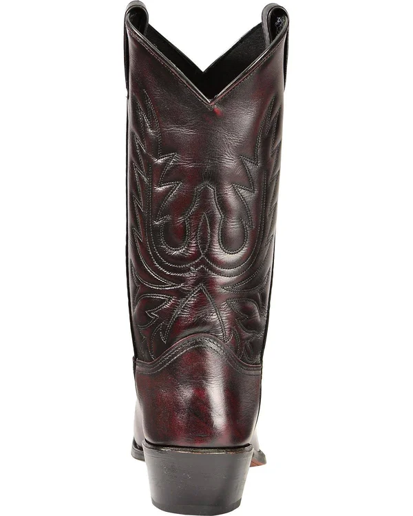 Abilene Men's Cherry Polished Cowhide Boot - 6461, Size: 11.5, Black