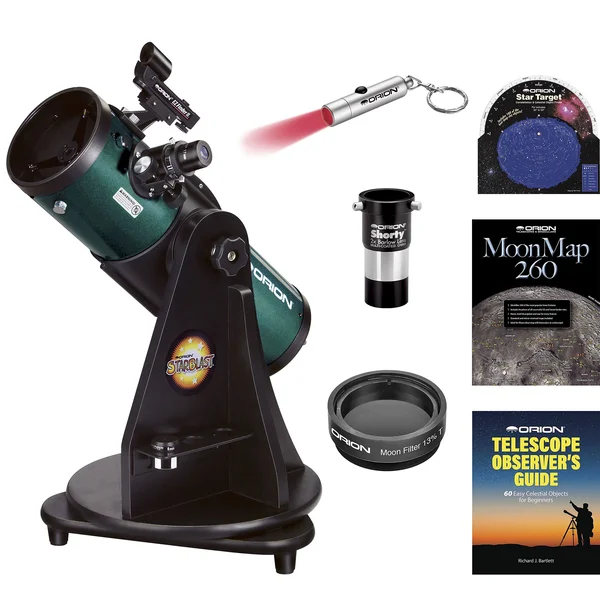 Orion StarBlast 4.5 Astro Reflector Telescope Max Kit - White