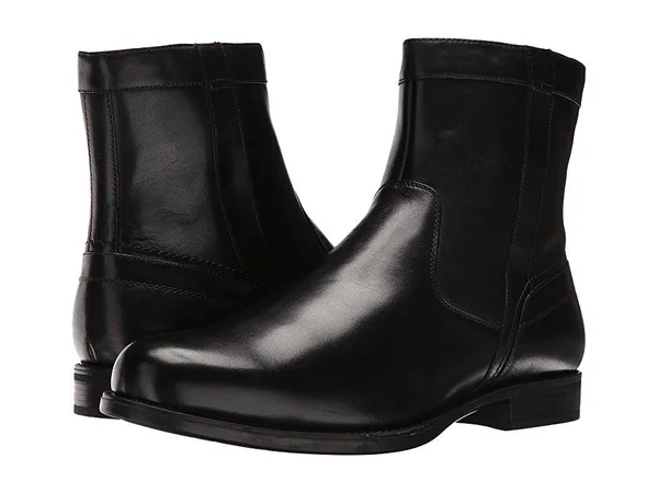 Florsheim Men's Midtown Plain Toe Zip Boot - Size: 16, Black